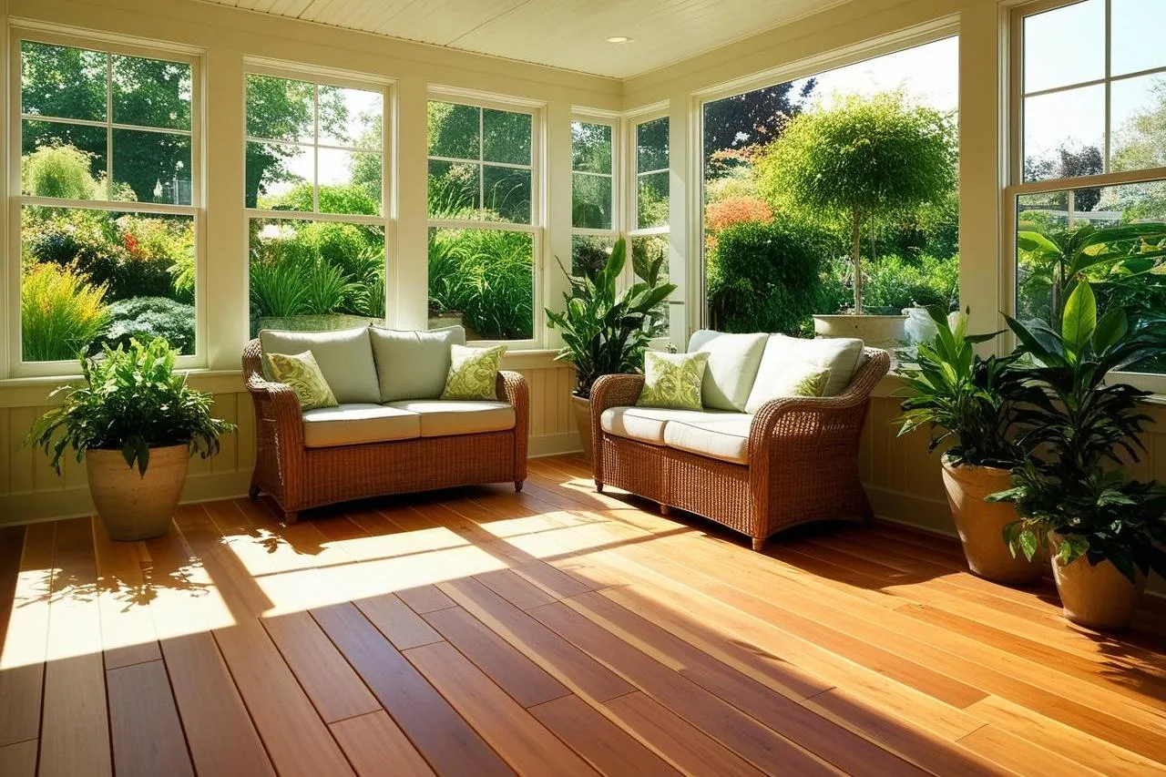 sunroom flooring idea_bamboo flooring
