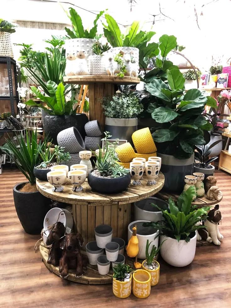 Garden Center Display Ideas - Vertical Displays for Small Spaces