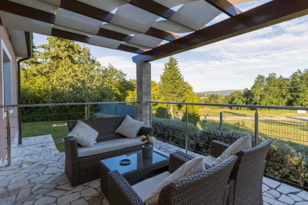 porch deck for relaxation