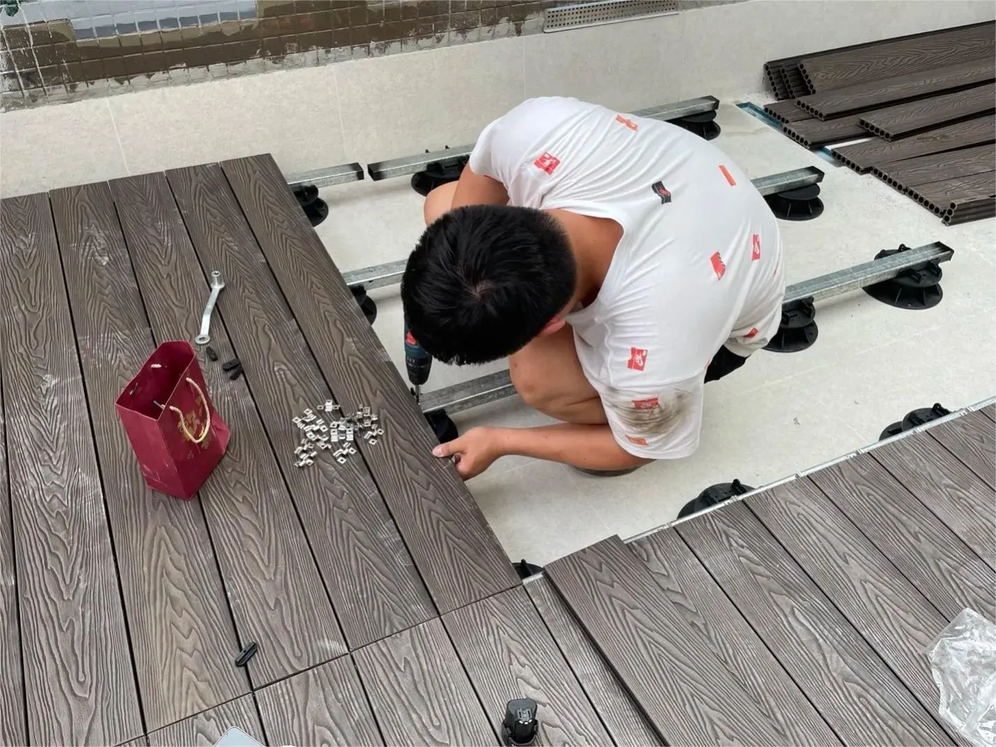 screw down composite decking