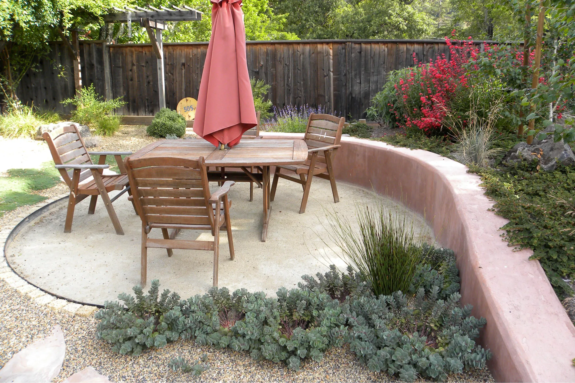 backyard floor ideas - Crushed Stone or Decomposed Granite