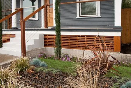 Mobile Home Skirting Ideas - Decorative Panels with Cutouts