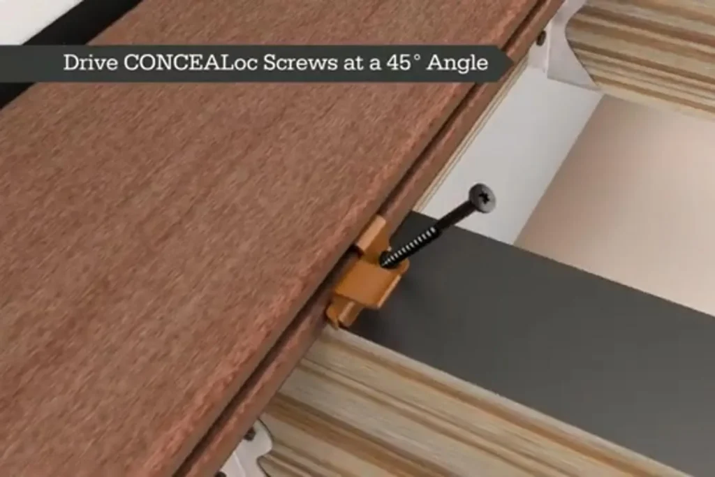 install composite decking with hidden fasteners