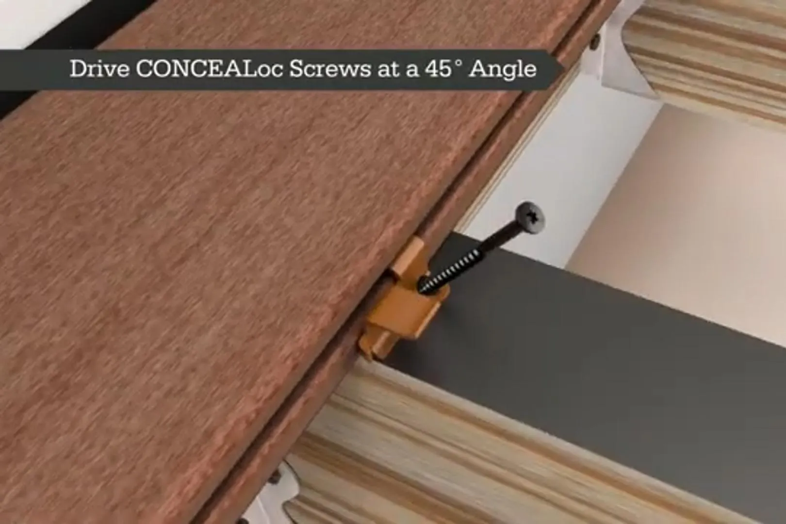 install composite decking with hidden fasteners