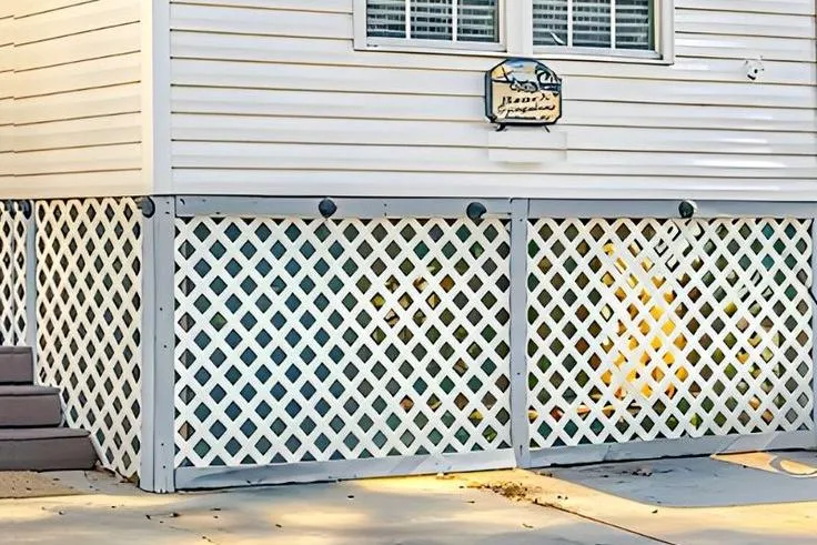 Mobile Home Skirting Ideas - Lattice Skirting