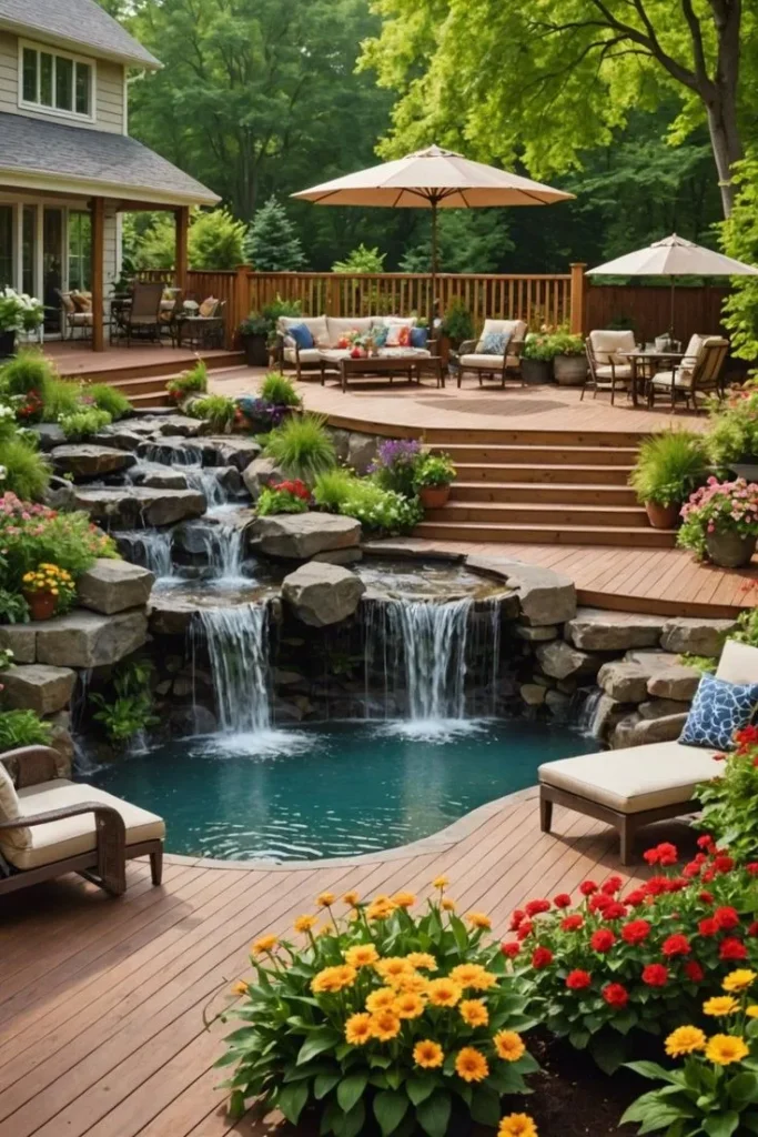 Garden Pond Ideas - Multi-Level Pond