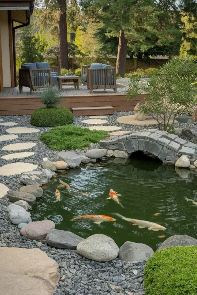 Garden Pond Ideas - Koi Fish Pond