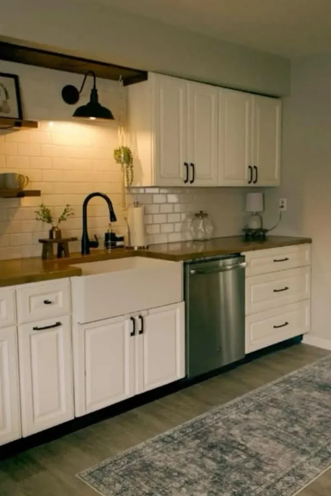 Mobile Home Remodel Ideas - add backsplash in kitchen or bathroom