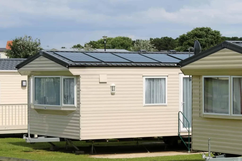 mobile home with solar panels