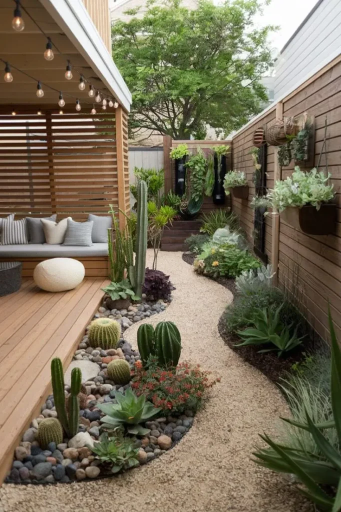 Cactus Garden Ideas - Cactus Courtyard Garden