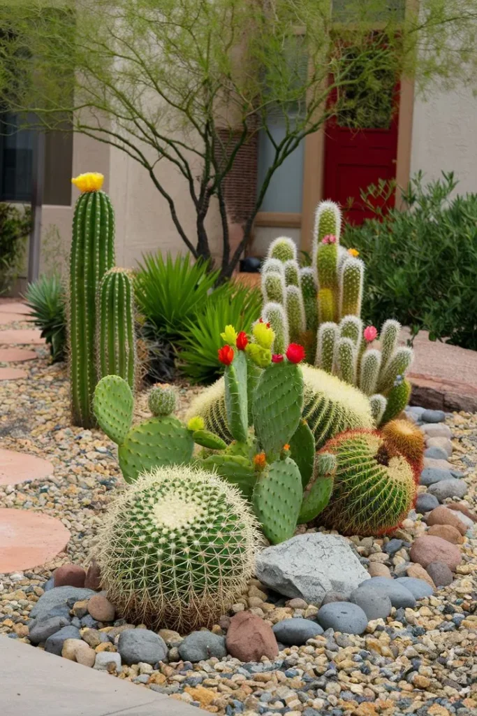 Cactus Garden Ideas - Rock and Cactus Combo