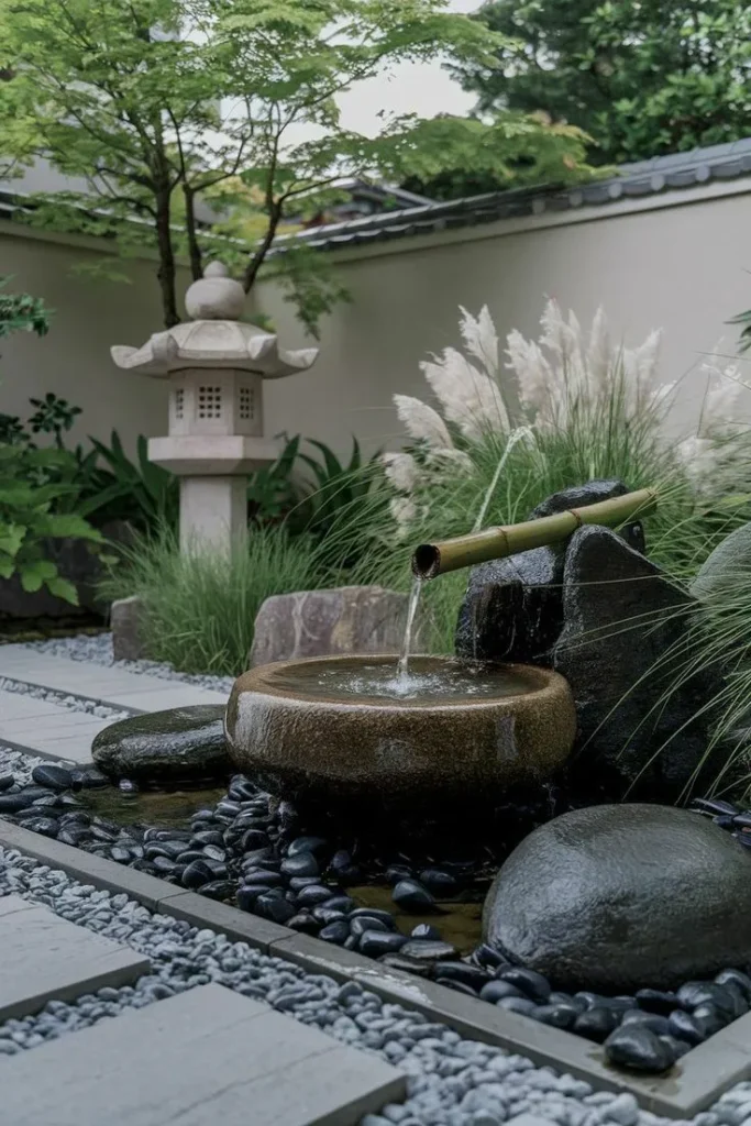 zen garden idea-Water Feature with a Bowl or Basin