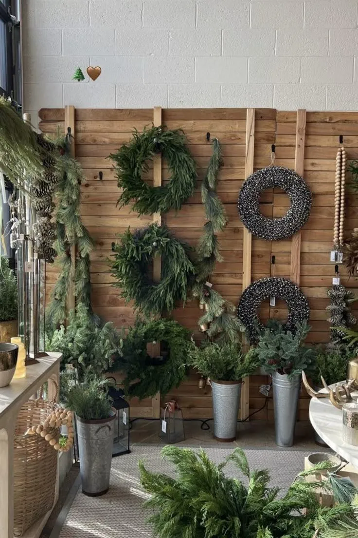 garden center event winter wreath and holiday decor workshop