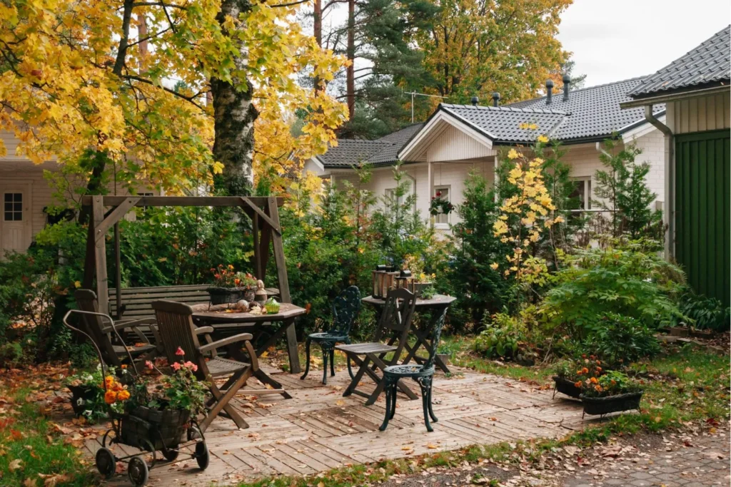 a beautiful yard