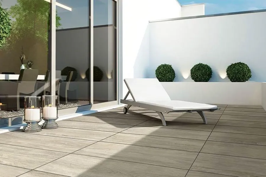 Balcony Flooring Ideas-balcony with Vinyl Tiles