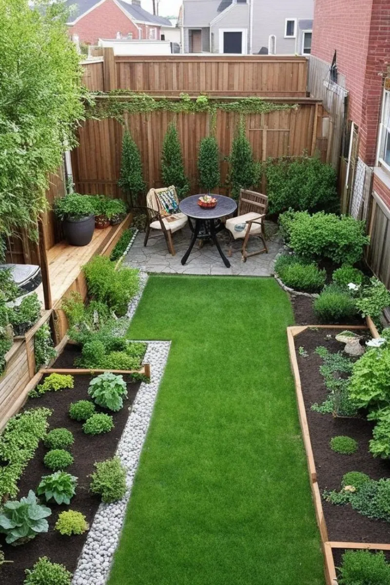 small garden ideas on a budget with mulch edging