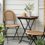 balcony furniture ideas, a cozy coffee drinking nook
