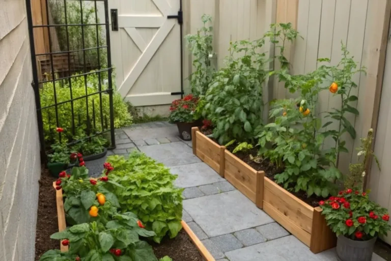 a small garden on a budget with container plants