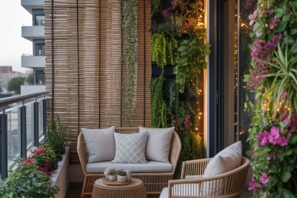 balcony privacy ideas with climbing plants