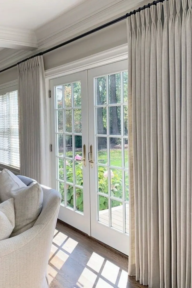 floor to ceiling drapery ideas for sliding patio doors