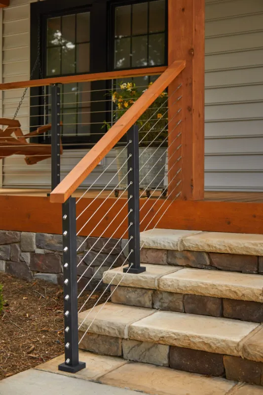 porch railing ideas with cable railing