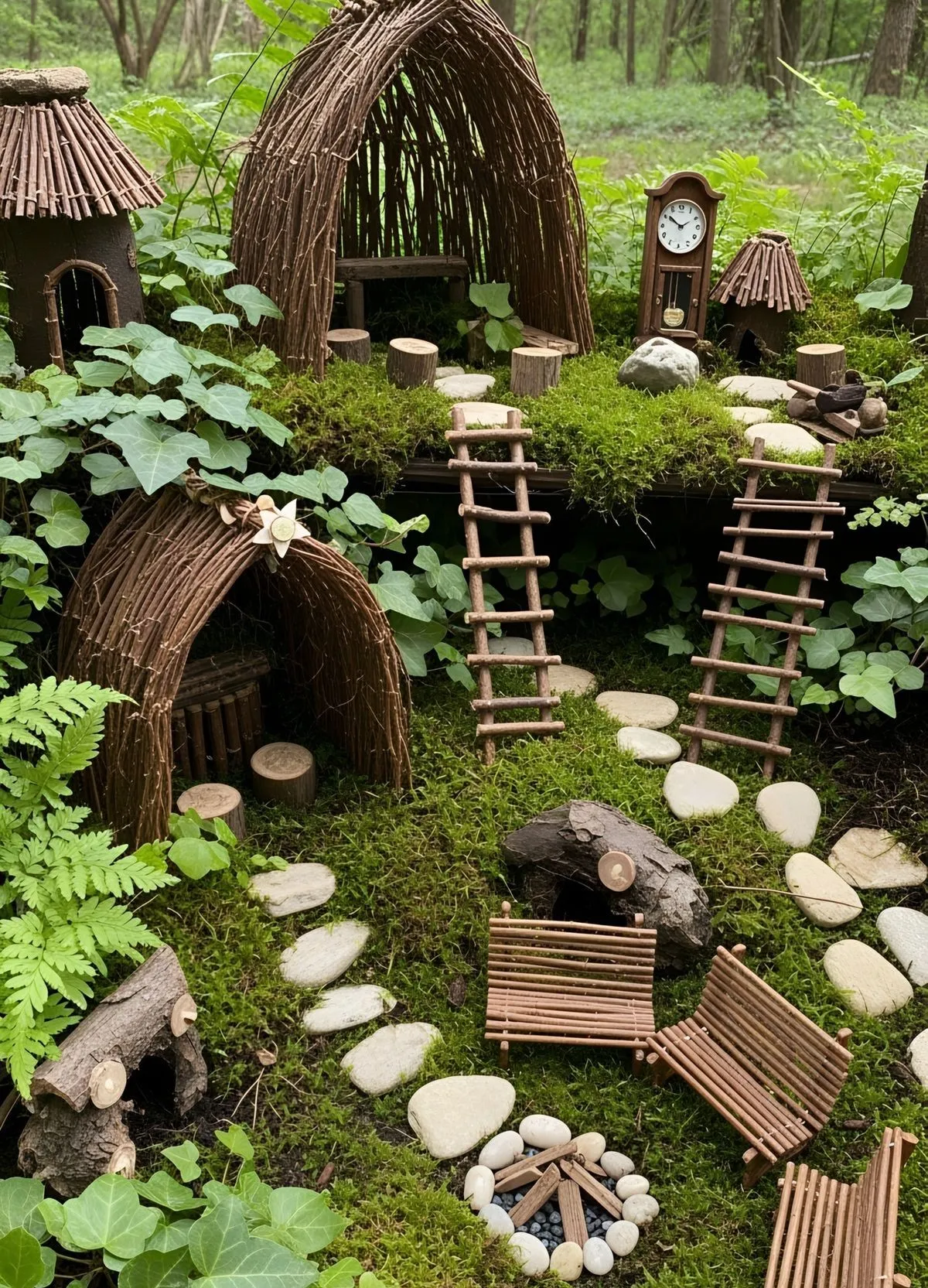 fairy ideas for the garden night with natural materials