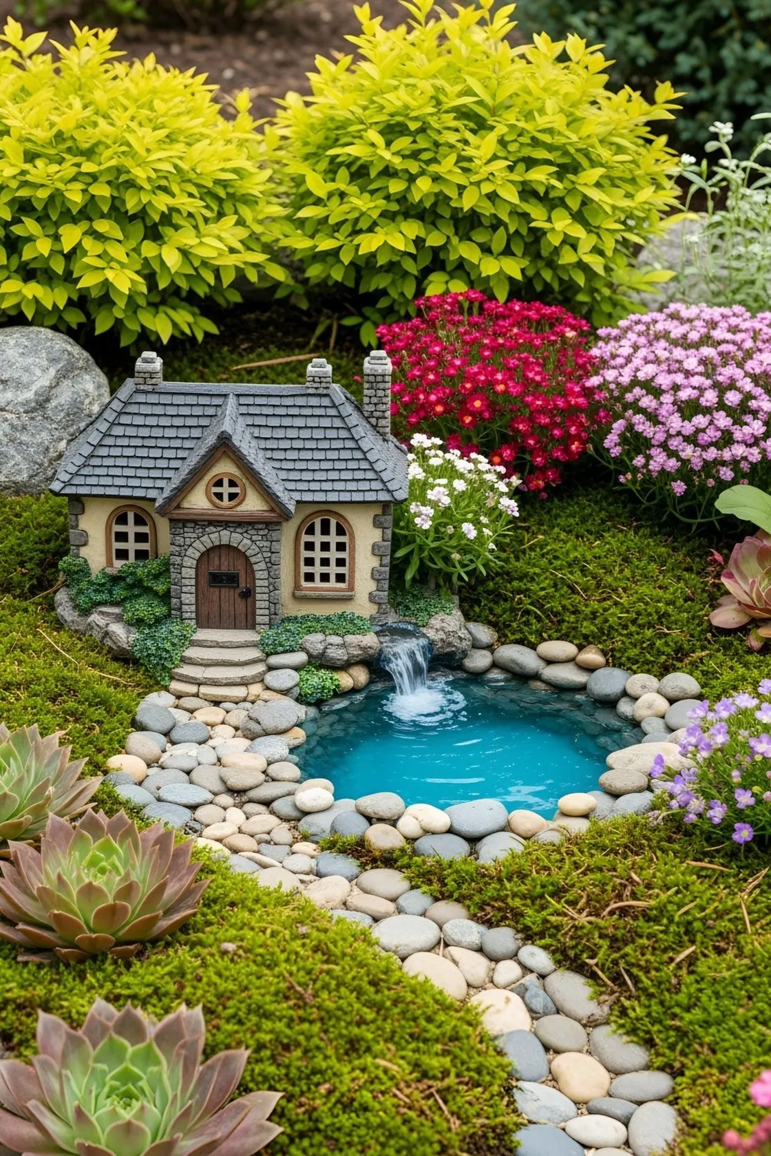 fairy ideas for the garden with a pond