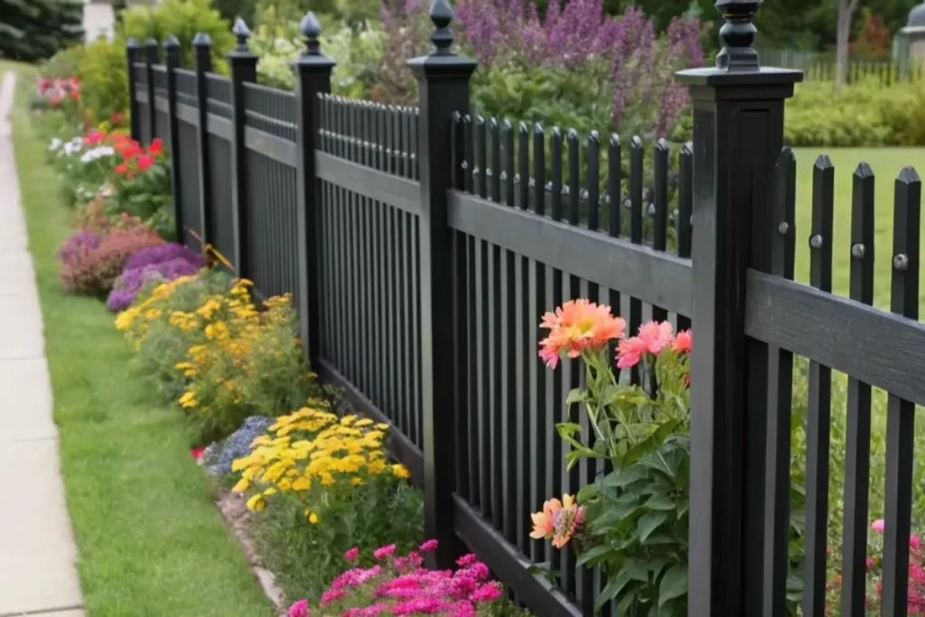 garden fencing ideas with metal fence