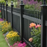 garden fencing ideas with metal fence