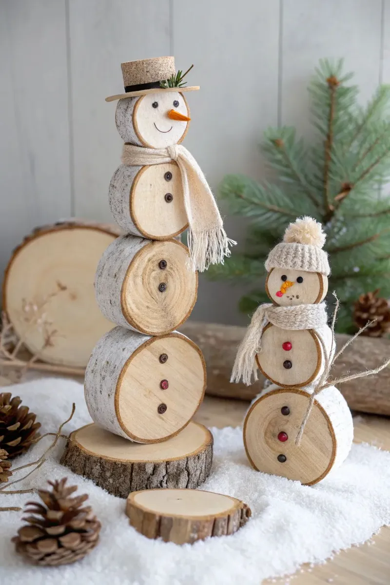 diy outdoor christmas decorations ideas wood snowman