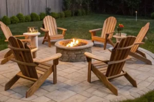 adirondack chairs for fire pit seating