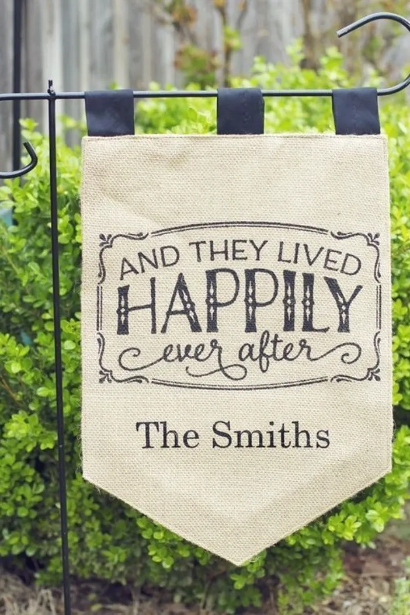 a garden flag in suitable size